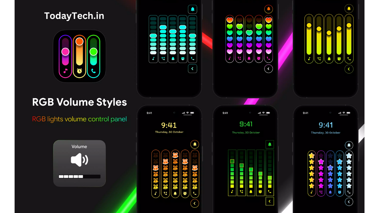 Neon LED Volume Control App