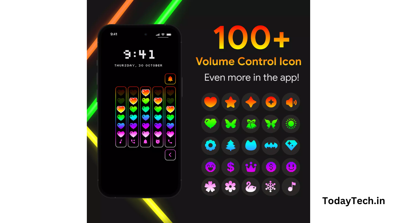 Neon LED Volume Control App