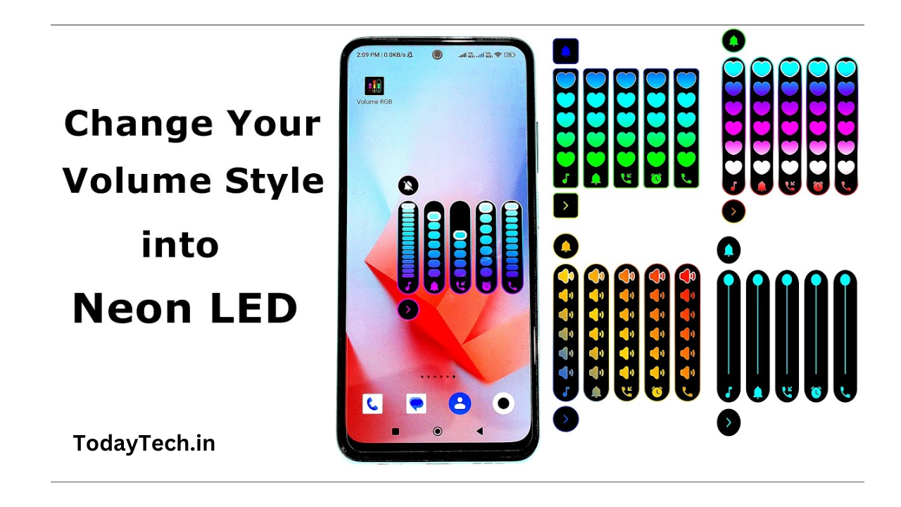 Neon LED Volume Control App