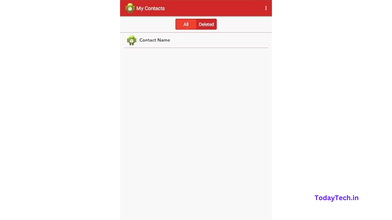 Deleted Contacts Recover App