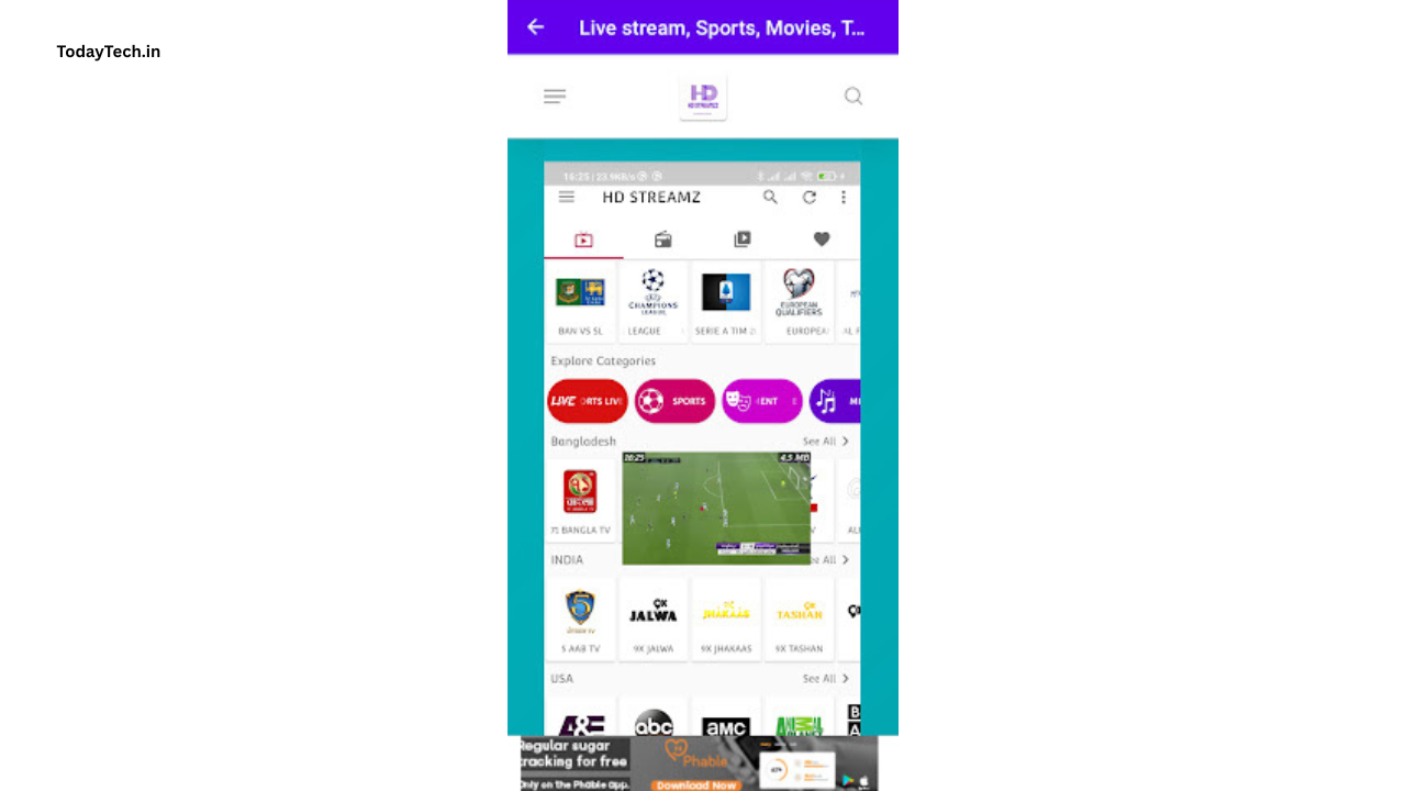 HD Streamz App for Android Latest Version