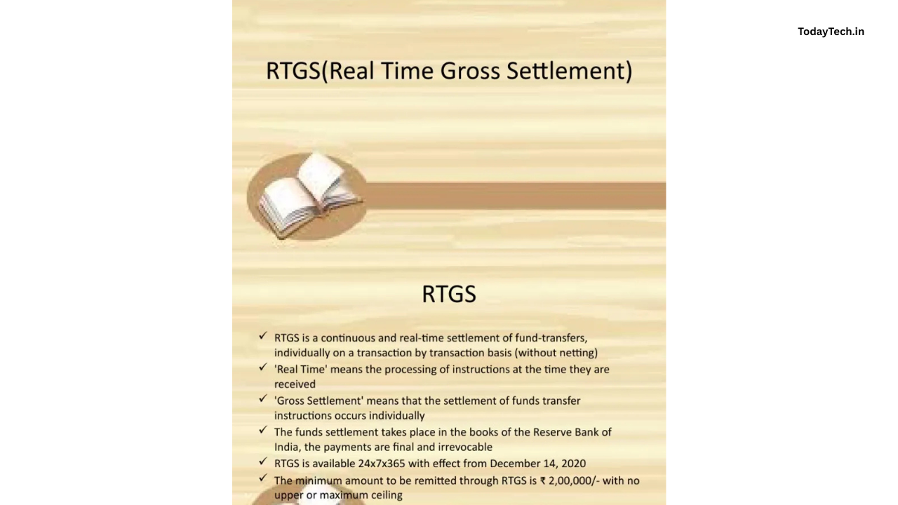 Real Time Gross Settlement (RTGS) Master Guide